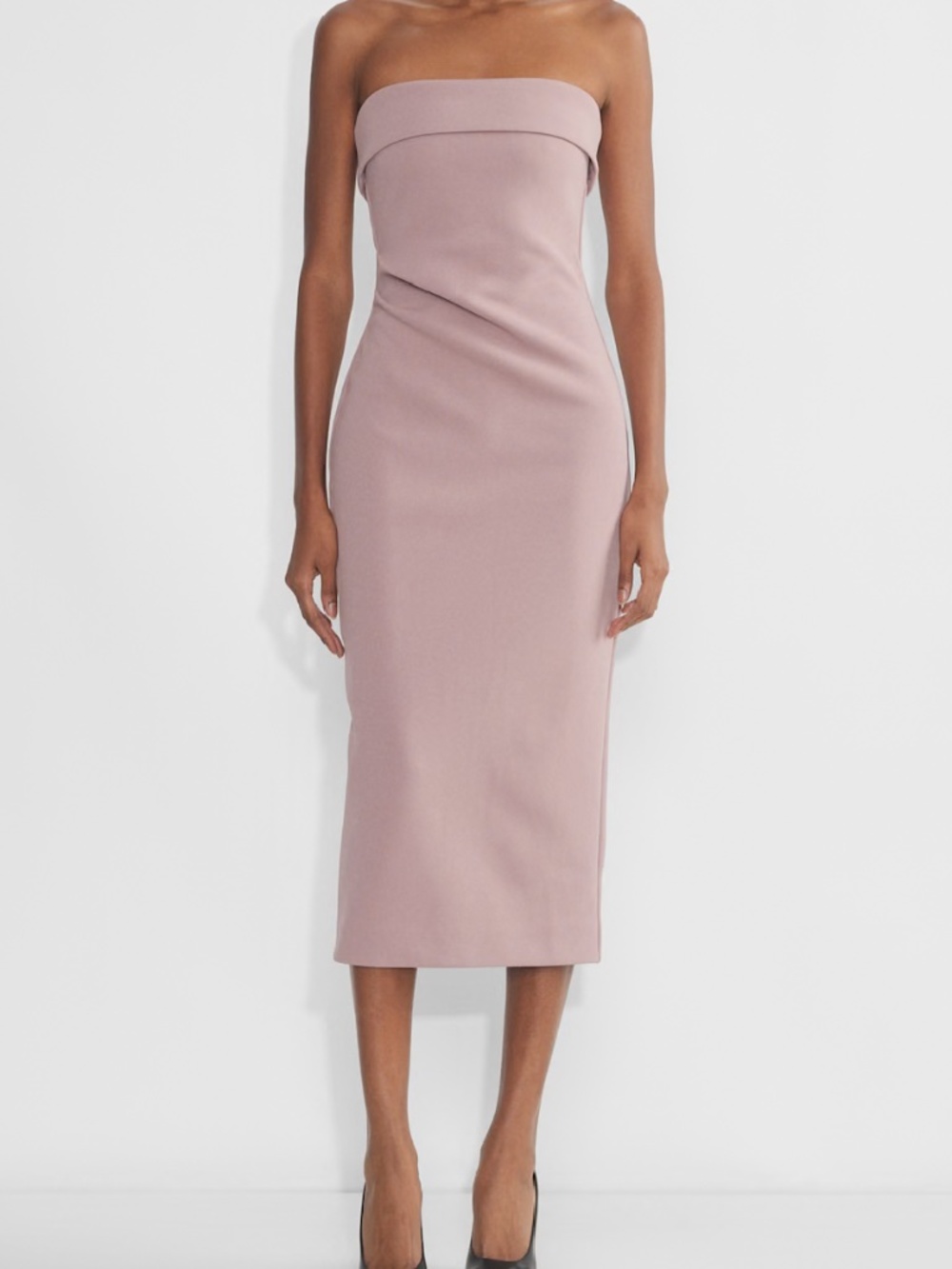 Aritzia / Babaton Strapless Midi Dress – Dusty Rose | Perfect Condition | S - Picture 3 of 9